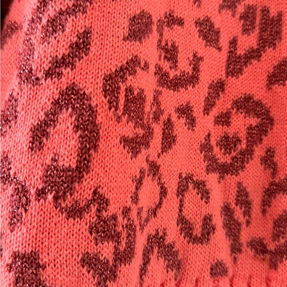 Kate Spade Leopard Print Cardigan Preppy  Barbiecore - Picture 5 of 9